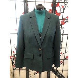 Kasper dark green blazer size 12